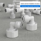 Hose Adapter Water Filter Fittings 2 To 3 Points Threaded Silicone Water Purifier Elbow