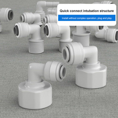 Water Filter Parts Certification ROHS L Pipe Quick Connector 1/4" Thread Tube