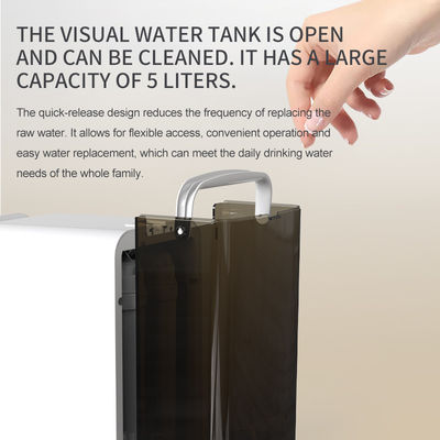 Mini Smart Hydrogen Rich Water Machine Desktop Water Purifier with PPF PAC RO Resin Filtration Cartridges VST-T2HP