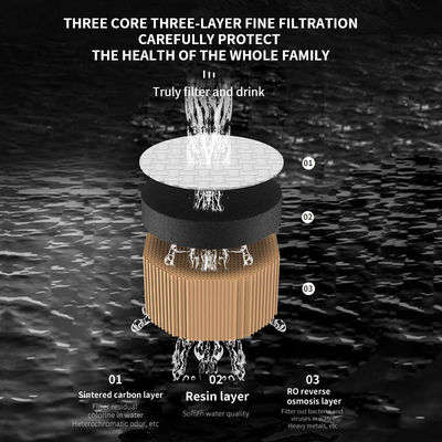 Vertical Hydrogen Water Purifier with Platinum Cell Electrolytic Module and 503*333*520 mm Packaging Size