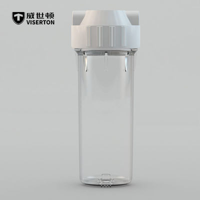 10" Transparent Bottle Water Purifier Accessories 2 Points Explosion Proof Water Purifier Filter Shell
