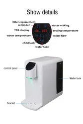 Home Desktop Drinking Machine RO Reverse Osmosis Water Purifier 75 Gallons