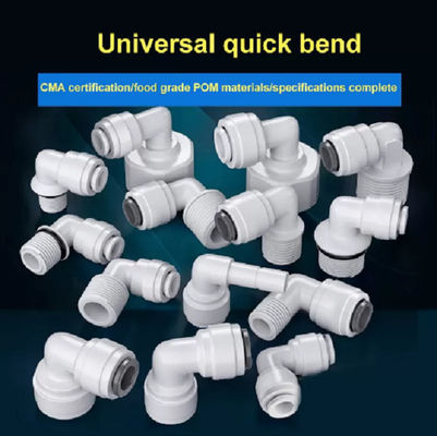 Water Purifiers Quick Connector Bulkhead Filter Adapter 9.52mm Od Tube Fitting