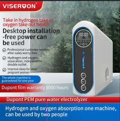 1350 Ml/minute High Capacity Pem Hydrogen And Oxygen Generator Inhaler Hydrogen Inhalation Machine