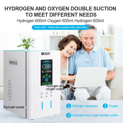 900/1800 ml per minute High Capacity Pem Hydrogen And Oxygen Generator Inhaler Hydrogen Inhalation Machine