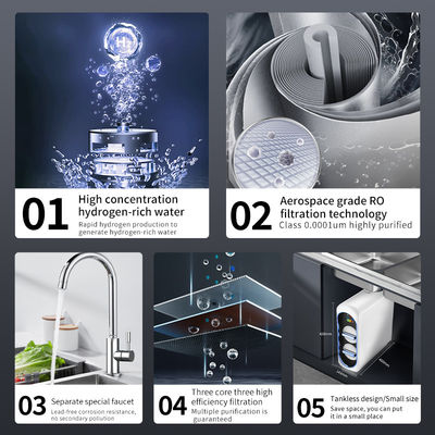 Custom Home 600GPD Undersink Water Purifier VST-X5H with TDS Monitoring and Custom Functions
